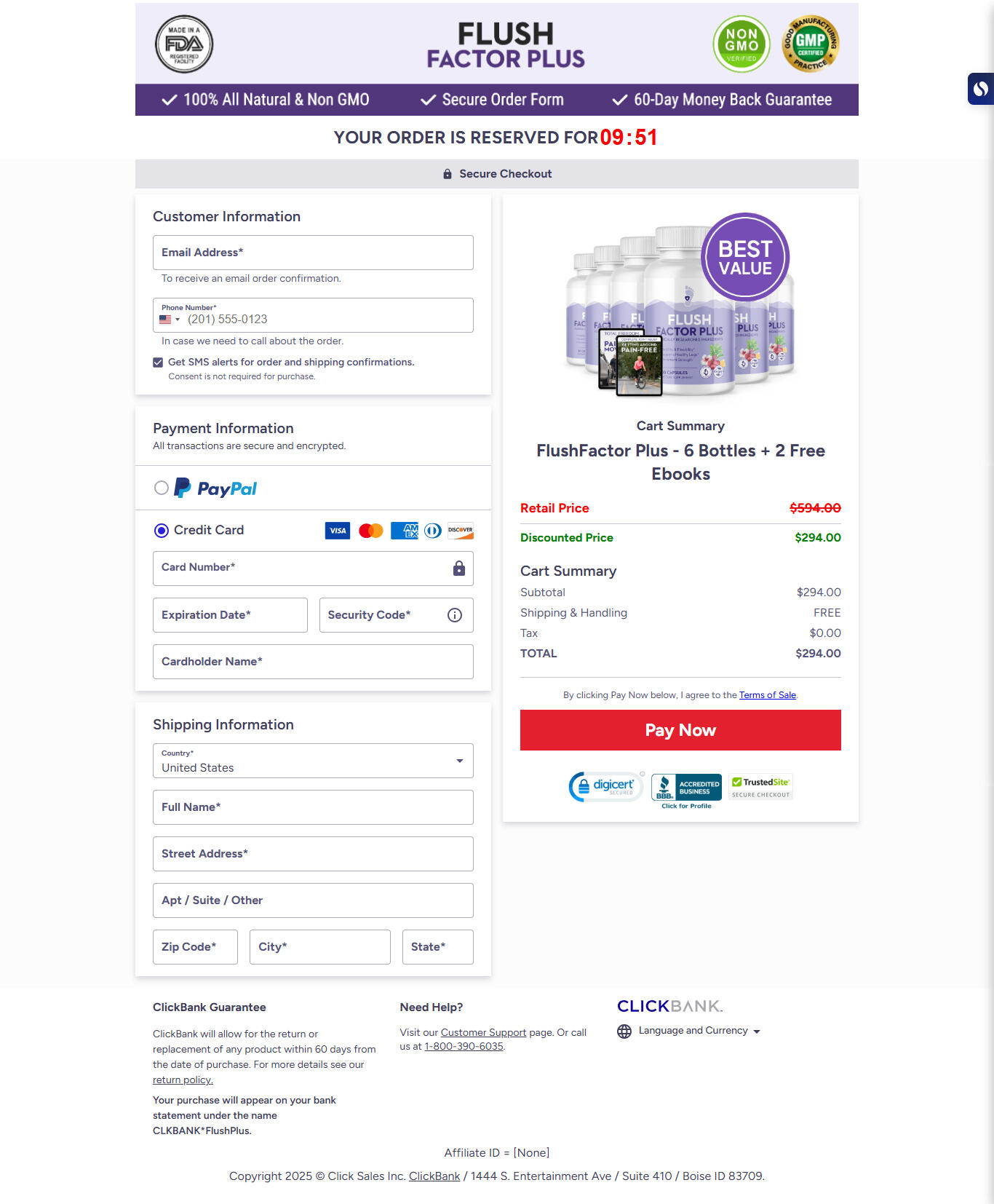 Flush Factor Plus -checkout-page Flush Factor Plus -checkout-page